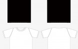 Vector Black And White T Shirt Template Front Back Of