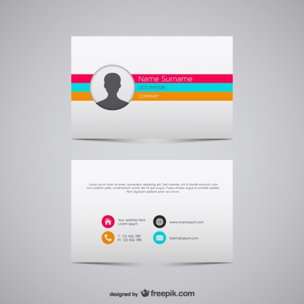 Vector Business Card Illustration Free Download In