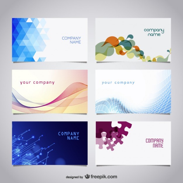 Vector Free Business Cards Kit Download In AI Visiting Card