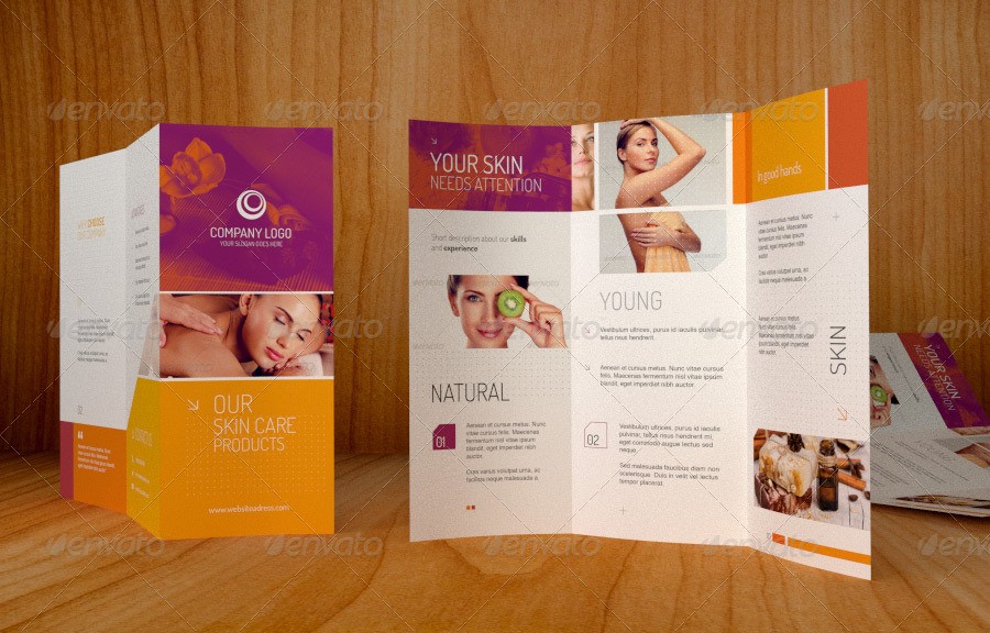 Versatile Modern Business Brochure Template By InsectoDesign Skin Care