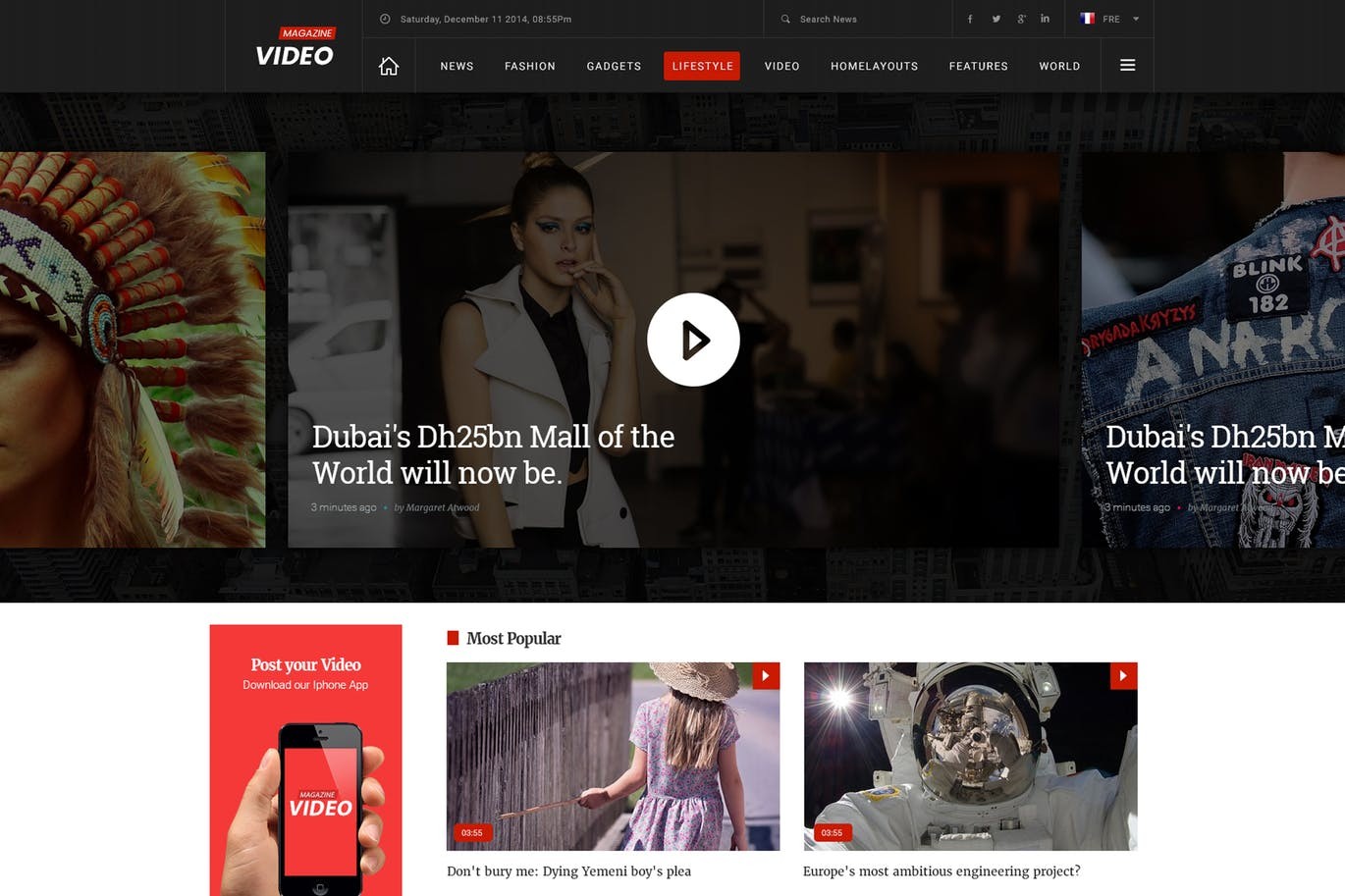 Video Tube Sharing Web Template Free Download Graphic Dl Website