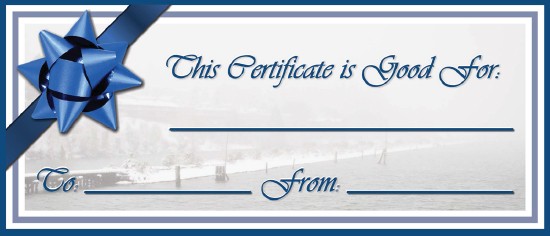 Waste Free Gift Certificates Card Samples