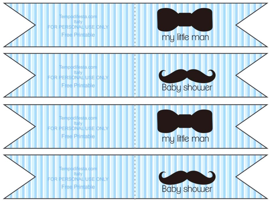 We Heart Parties Free Printables Little Man Baby Shower Mustache