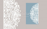 Wedding Invitation Or Greeting Card With Abstract Ornament Vector Free Laser Cutter Templates