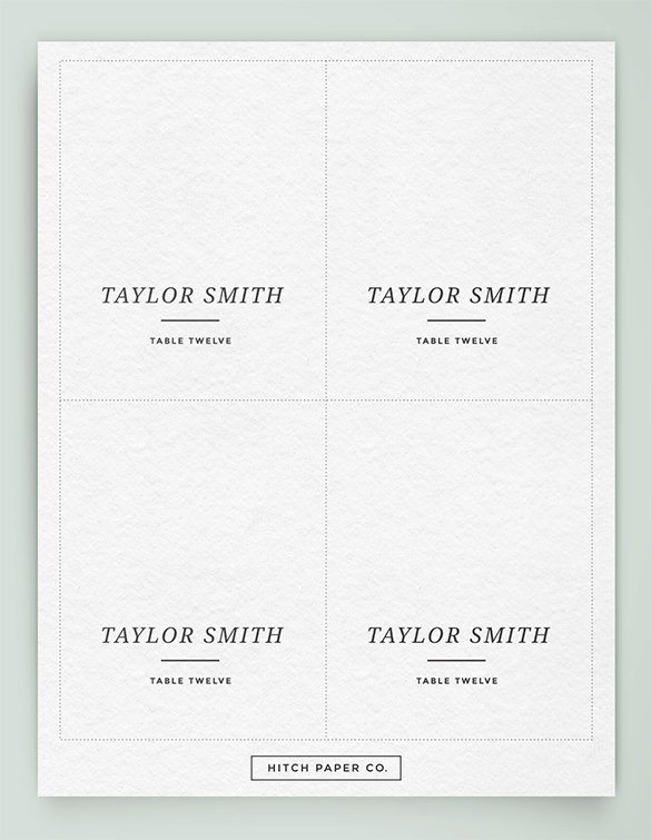 Wedding Name Card Template Free Ukran Agdiffusion Com Place Download