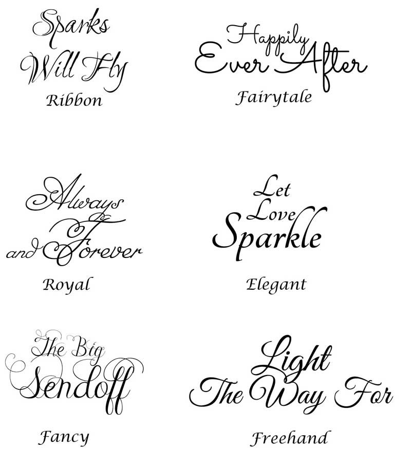 Wedding Signs Custom Sparkler Sign 2 Per Order Fonts