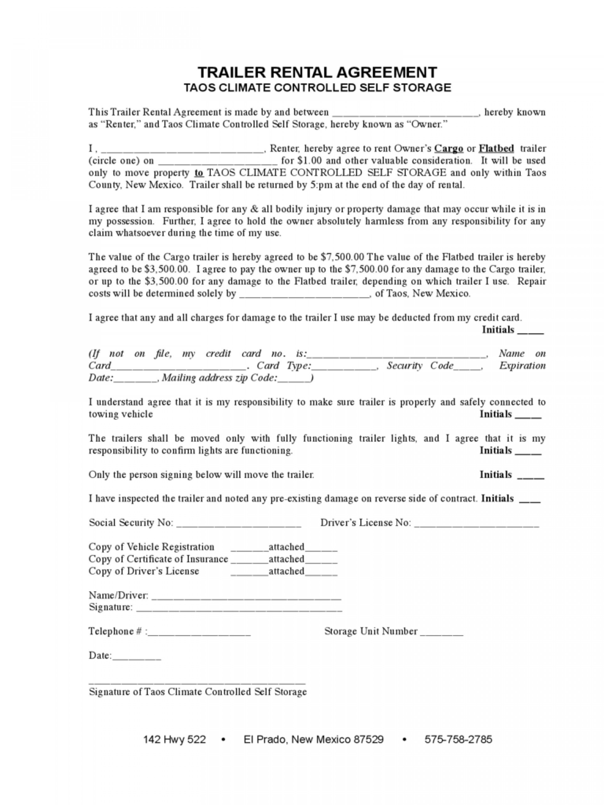 Week To Lease Agreement Form 791x1024 Renters Stupendous Template