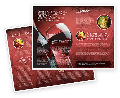 Wine Glass Brochure Template Design And Layout Download Now 04235