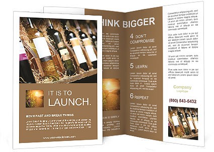 Wine Shop Brochure Template Design ID 0000007426 SmileTemplates Com