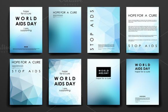 World AIDS Day Brochure Templates By Palau On Creative Market Set Aids Template
