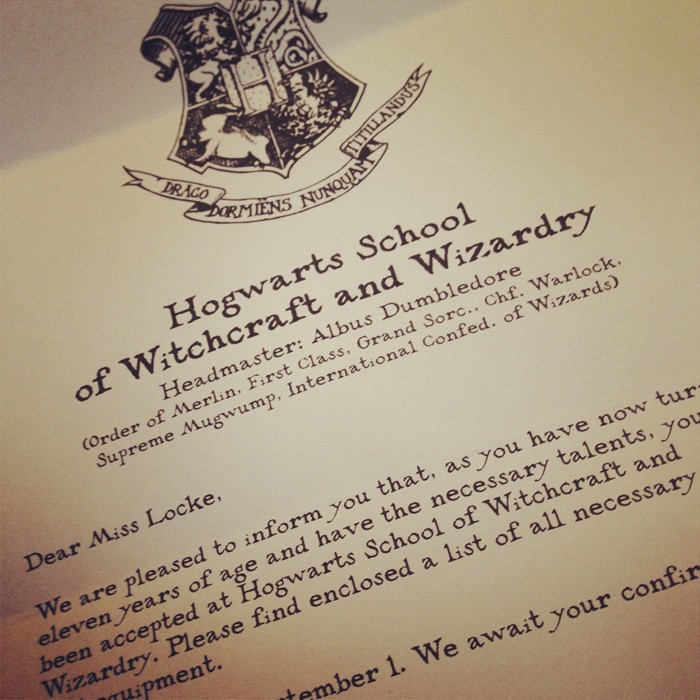 You Ve Been Accepted To Hogwarts Sean Locke Photography Make Your Own Acceptance Letter