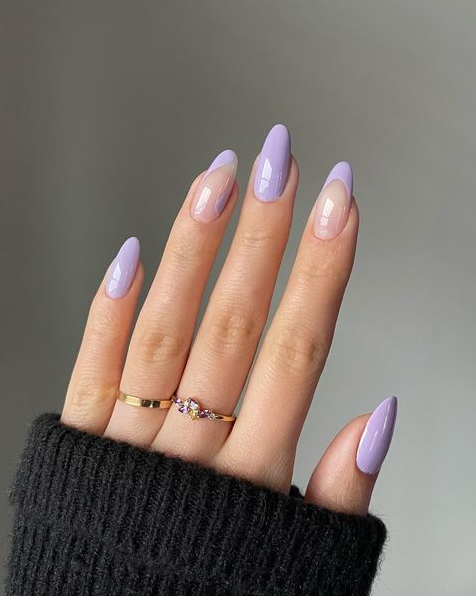 Nails Spring - Lilac nails Purple acrylis nails Lavender nails