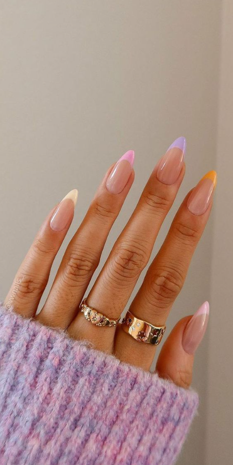 Nails Spring - Stylish nails Spring nails Almond nails Nail colors
