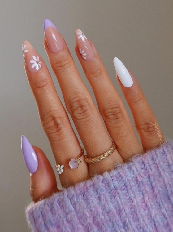 Spring Nails Purple - Light purple nails Lavender nails Purple nails