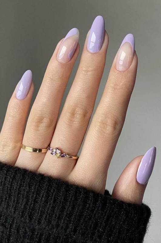 Spring Nails Purple - Purple acrylic nails Lavender nails Spring acrylic nails