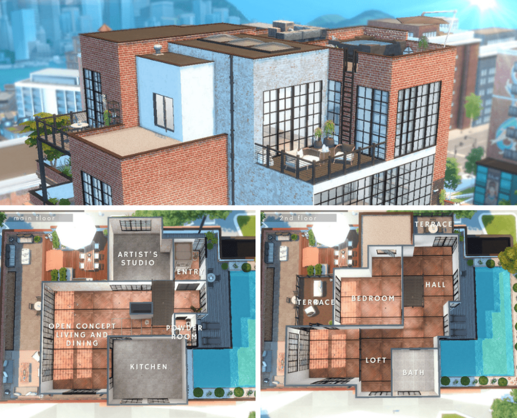 Fountainview Penthouse Sims 4