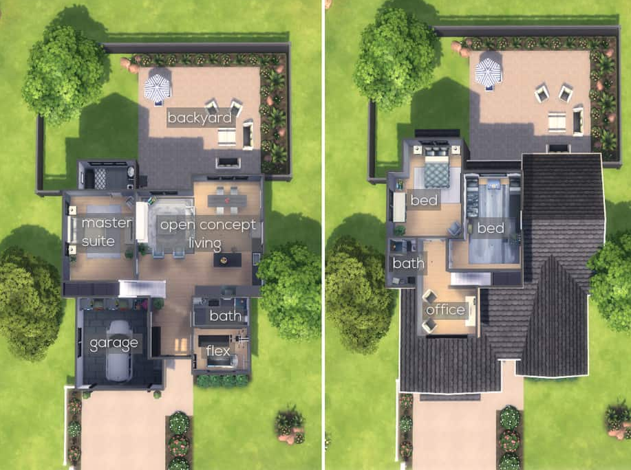 Sims 4 American Home Layout