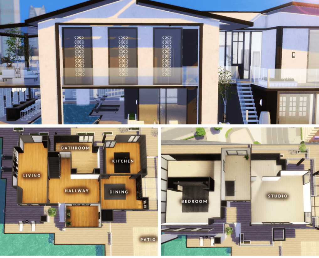 Sims 4 Chelsea penthouse Layout